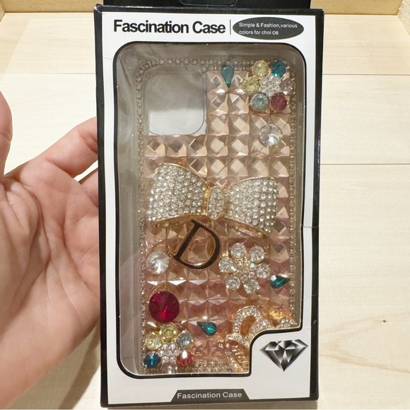 IPhone 11 Handmade Bling Bowknot Crown Flowers Rhinestone Crystal Diamond Cover - Picture 8 of 12